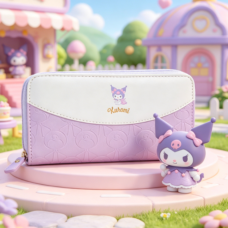 Embroidery Wallet - New Hello Kittys Long Wallet Girly