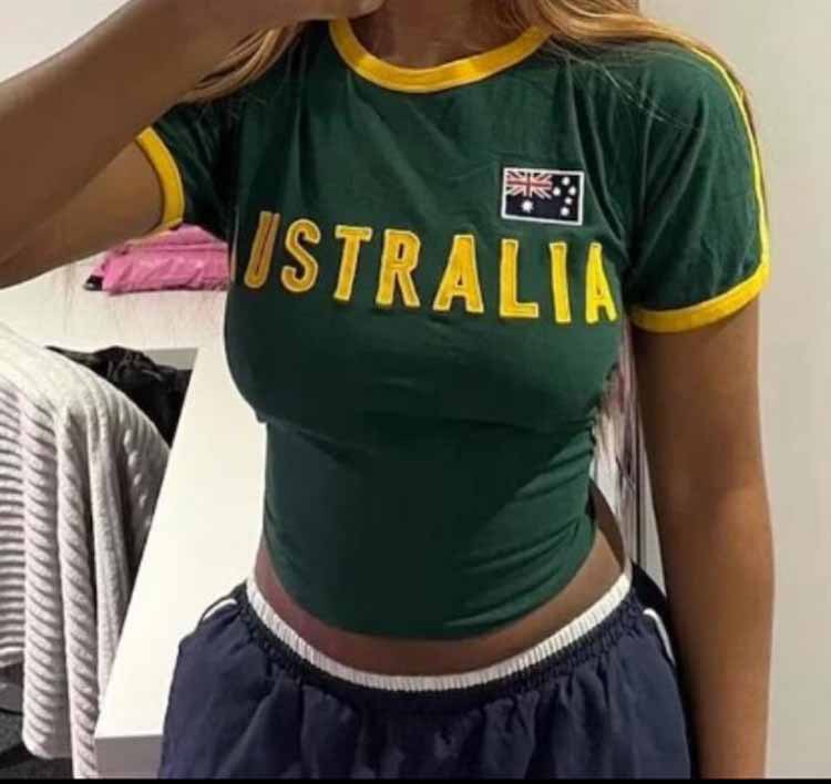 Embroidery Australia - Grunge T-shirts Sexy Slim Girls Summer