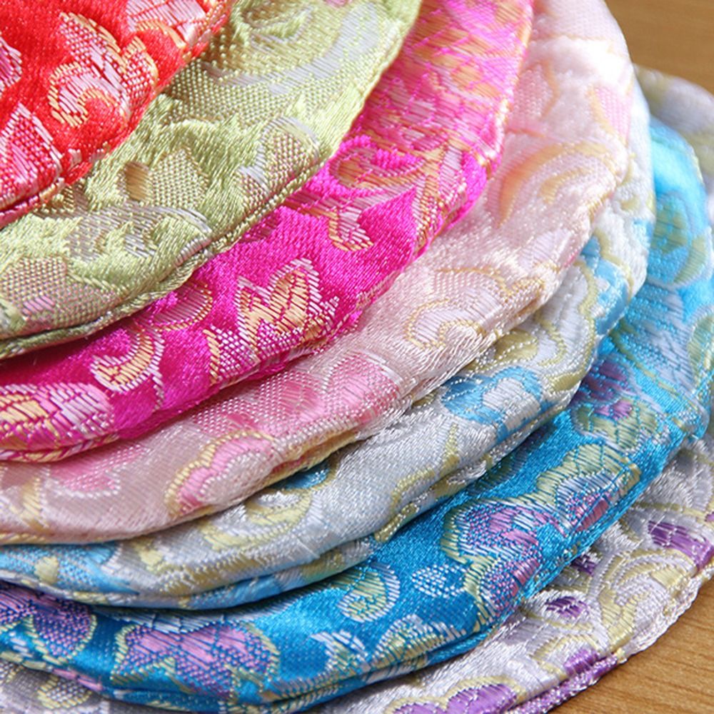 Embroidery Wallet - Floral Embroidery Flower Drawstring Bag Jewelry