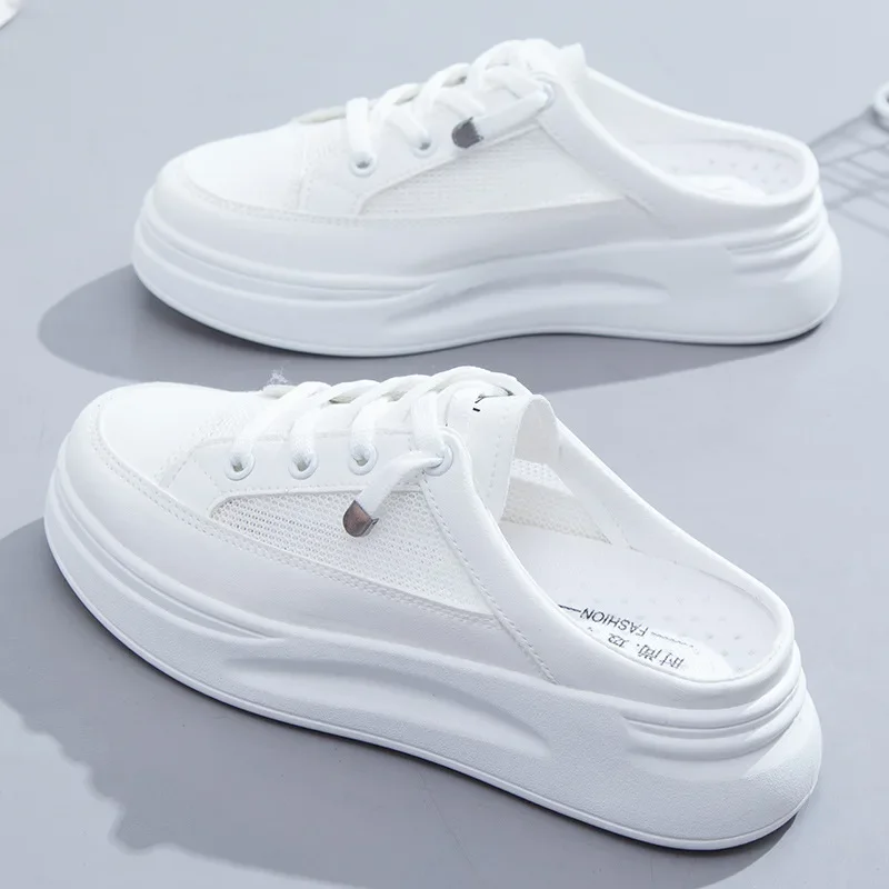 Embroidery White - *Summer New Baotou Mesh Breathable White