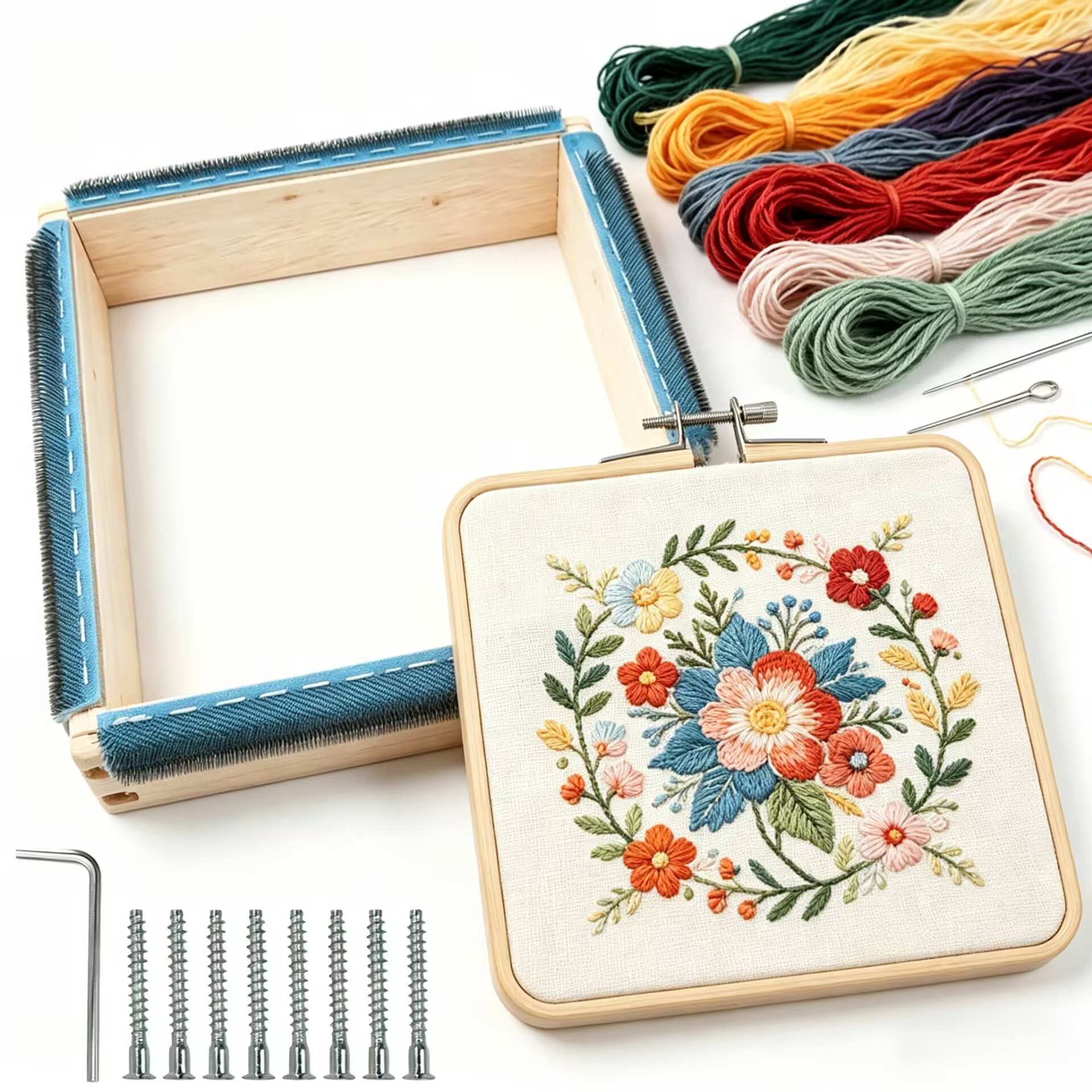 Embroidery Hoop Stand - Punch Needle Frame Square Embroidery Hoop
