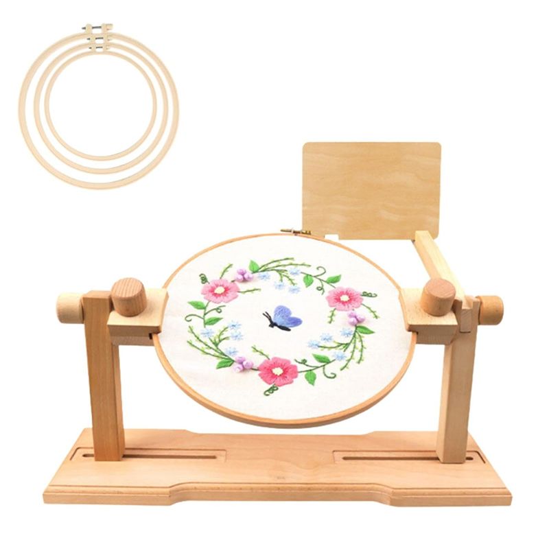 Embroidery Hoop Stand - A24F-Adjustable Embroidery Hoop Holder, Crossstitch Supplies
