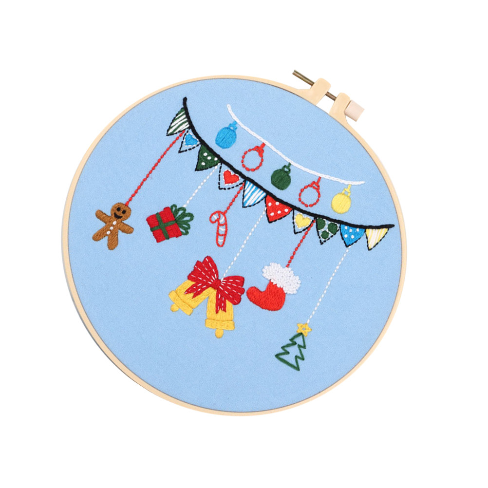 Embroidery Xmas Kits - 1 set 1 Set Christmas Themed