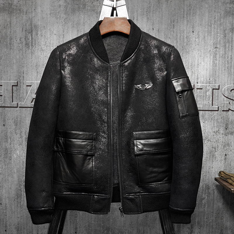 Embroidery Australia - Denny&Dora Men's Shearling Coat America B3