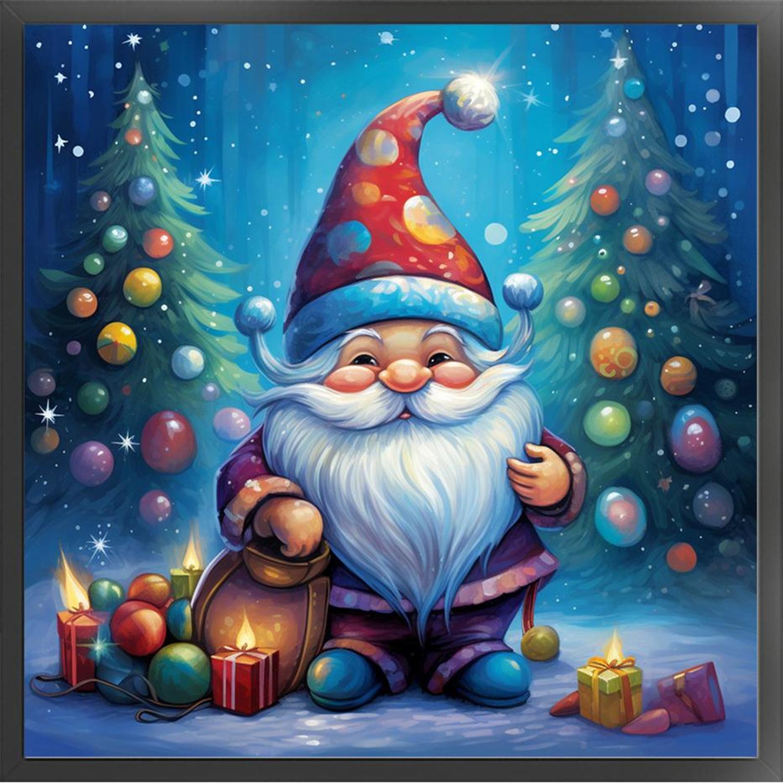 Embroidery Xmas Kits - Xmas Goblin Stamped Cross Stitch Kit