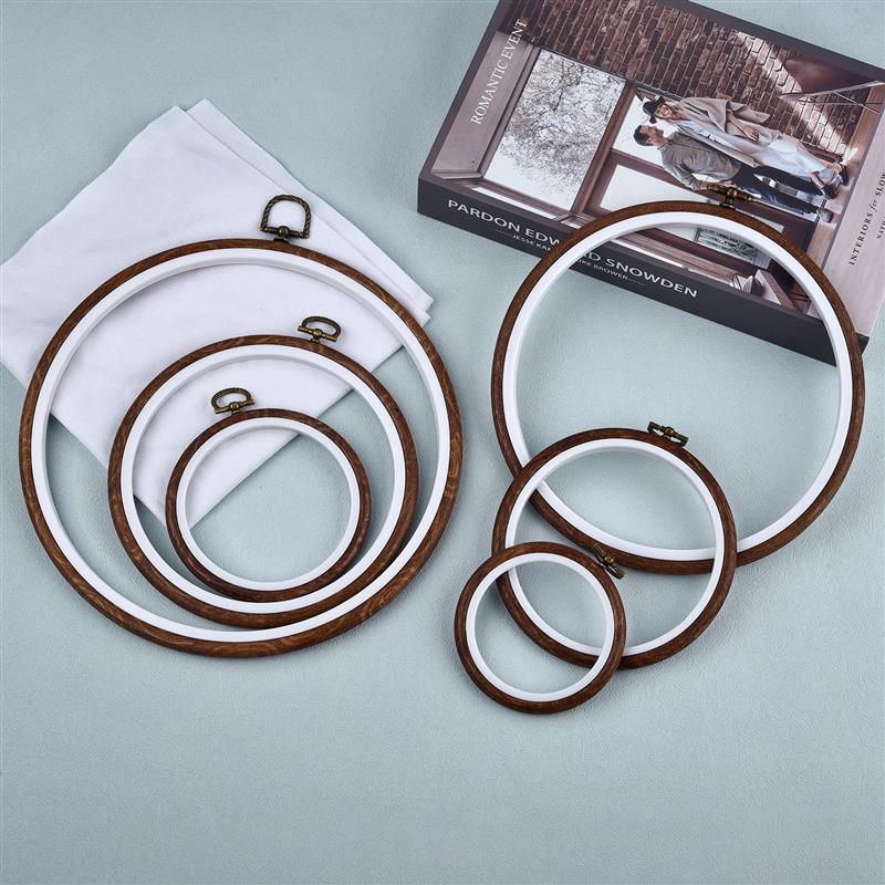 Round Oval Wooden Color Embroi - Embroidery Hoop Stand recensione e prezzo