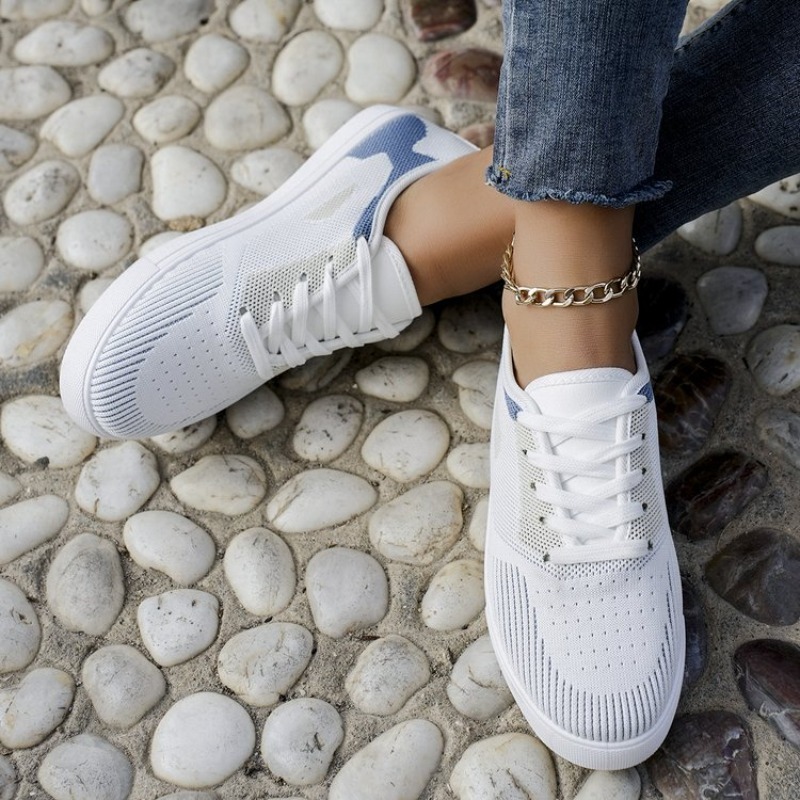 Women Casual Sneakers Woven Lo - Embroidery White recensione e prezzo
