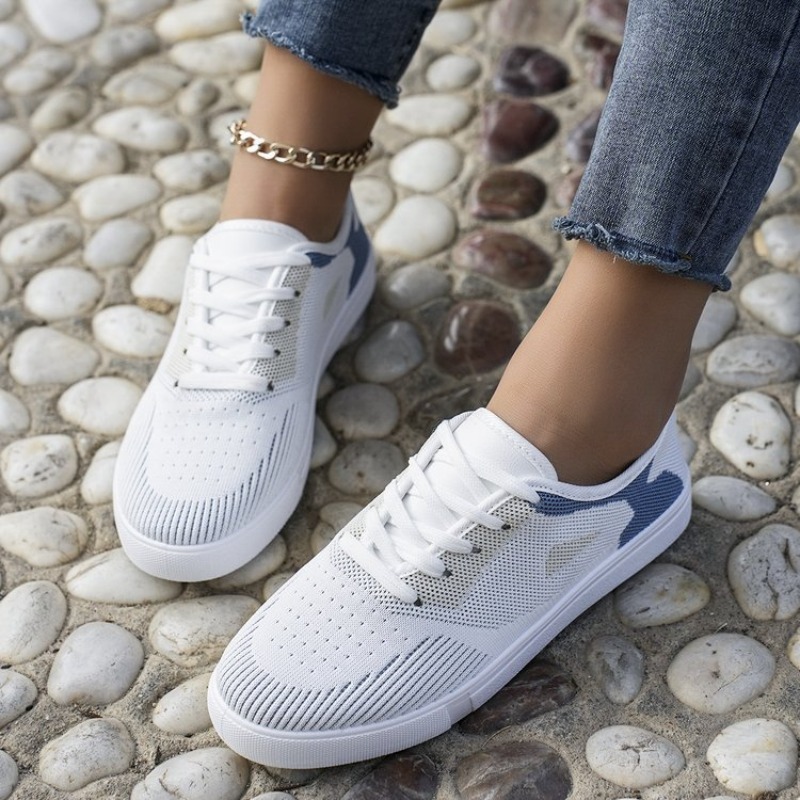 Women Casual Sneakers Woven Lo - Embroidery White recensione e prezzo