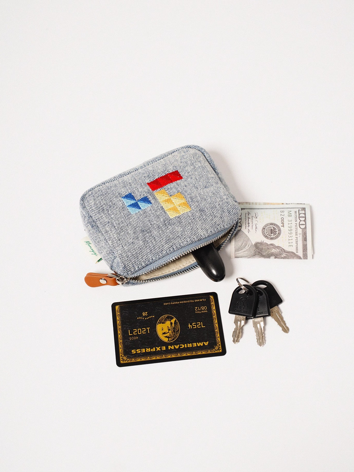 Momogigi Large Capacity Denim  - Embroidery Wallet recensione e prezzo