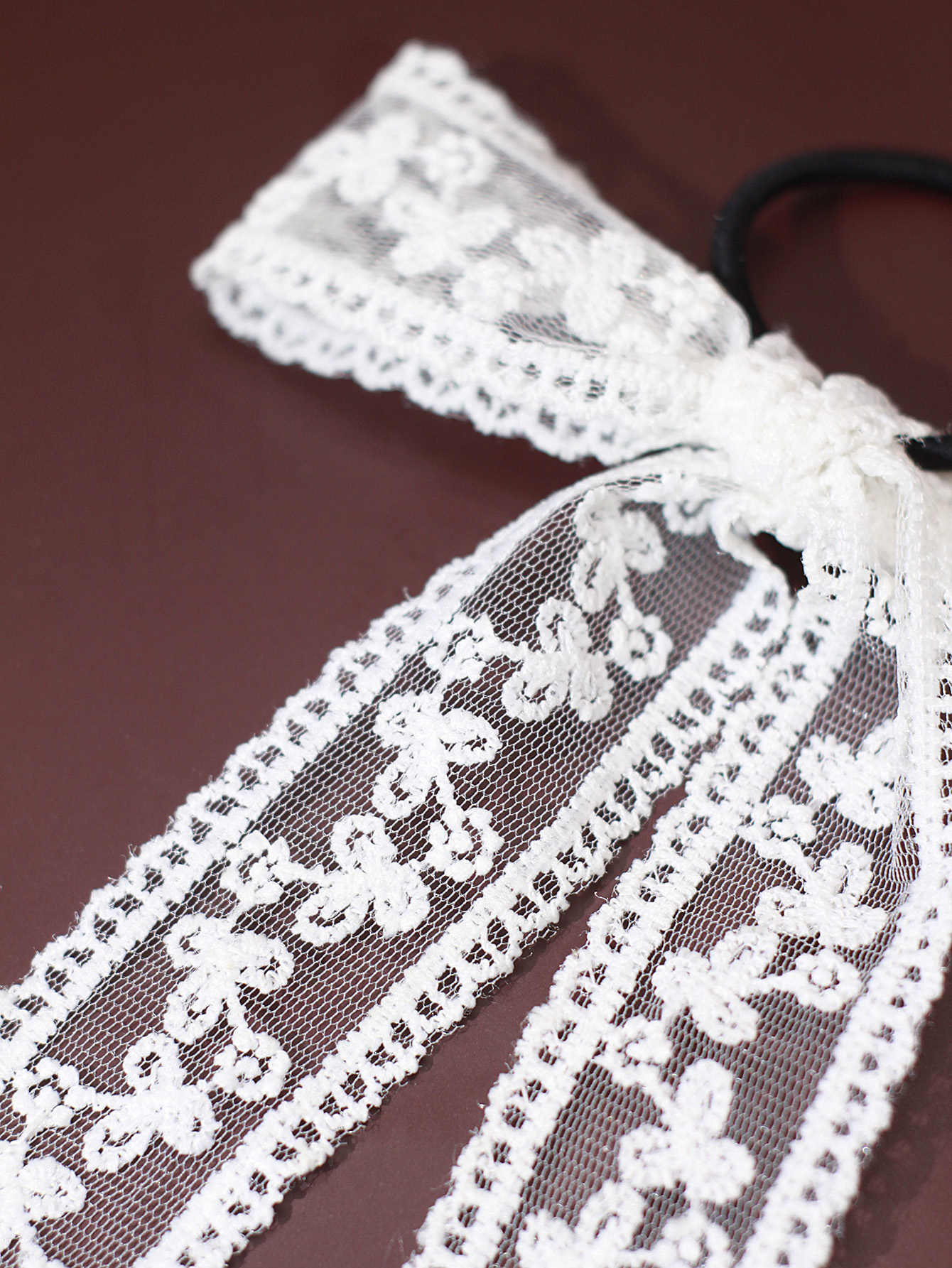 White Lace Sweet Bow Knot Ribb - Embroidery Ribbon recensione e prezzo