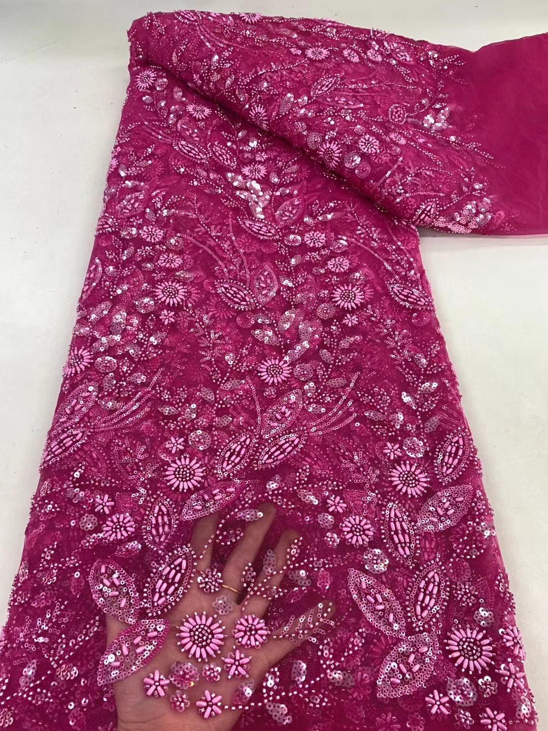 Gold French Beaded Lace Bride  - Embroidery Pashmina recensione e prezzo