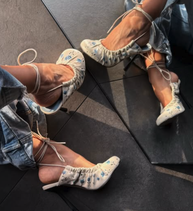 Women's 2026 new in blue flowe - Embroidery White recensione e prezzo
