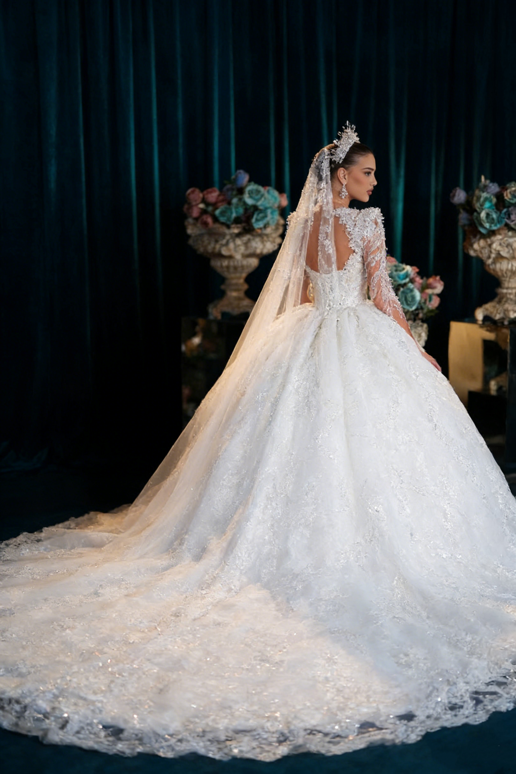 Custom White Elegant Princess  - Embroidery Organza recensione e prezzo