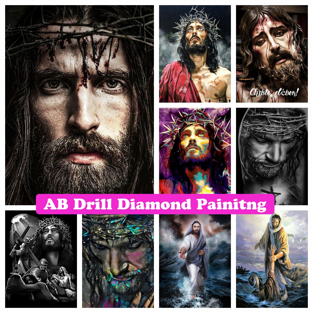 Jesus Christ Christian 5D DIY  - Embroidery Jesus recensione e prezzo