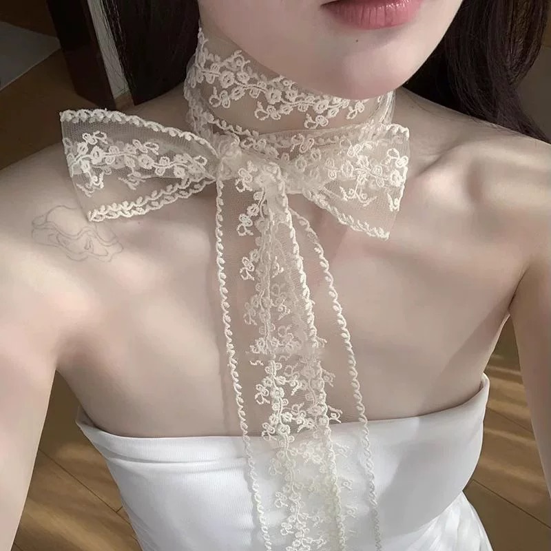 AWAYTR  Long Women Lace Floral - Embroidery Ribbon recensione e prezzo