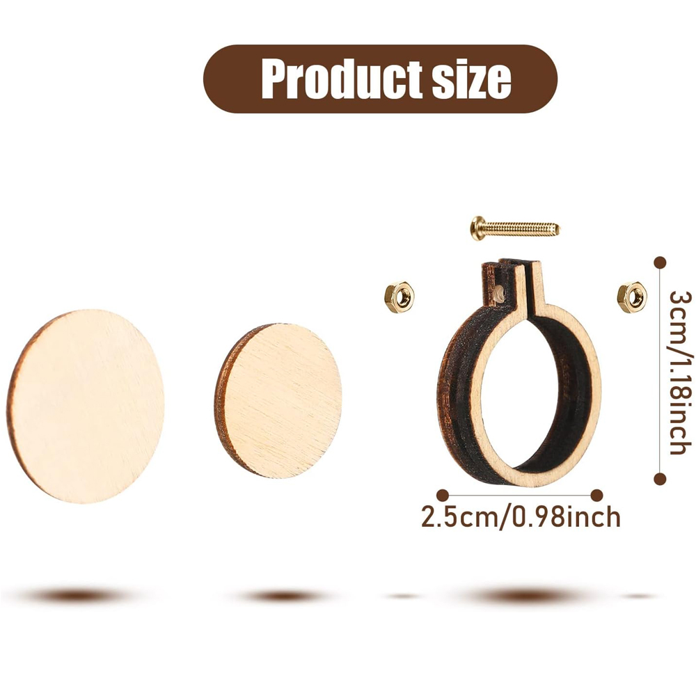 10Pcs/Set Wooden Mini Embroide - Embroidery Hoop Stand recensione e prezzo