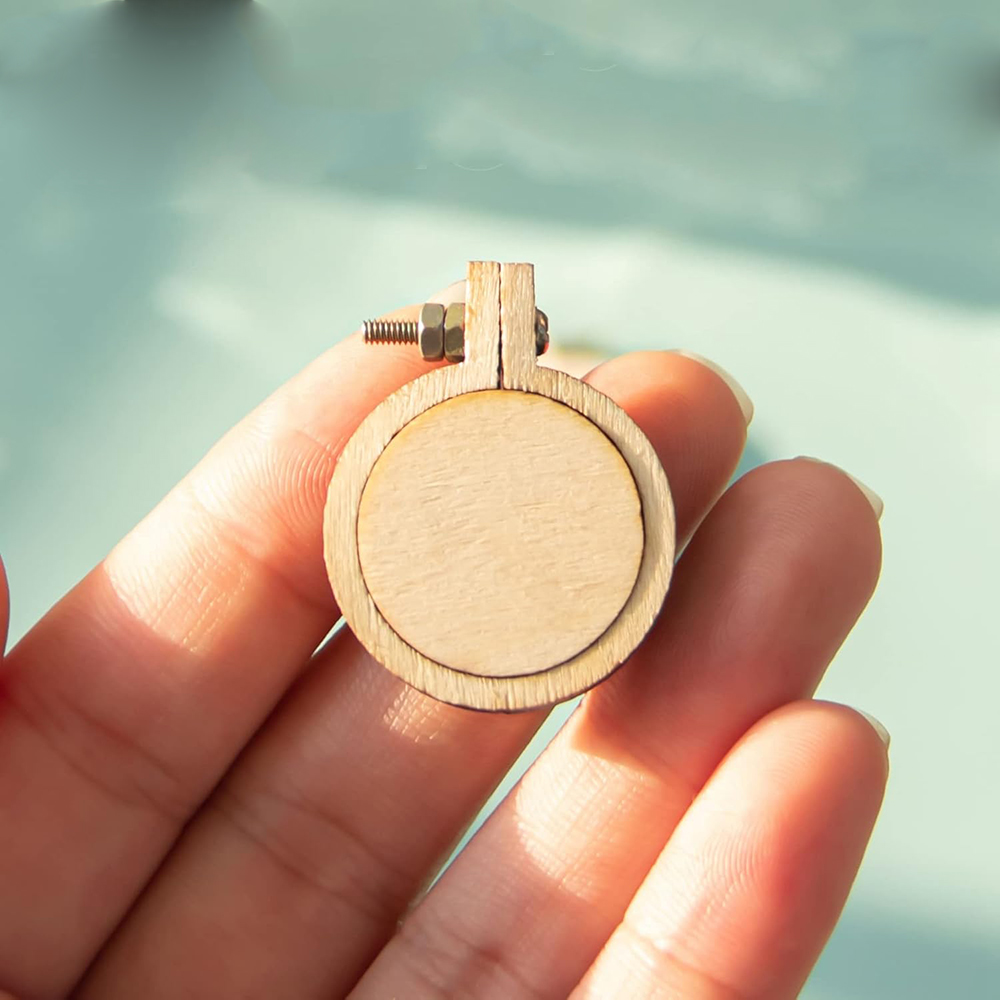 10Pcs/Set Wooden Mini Embroide - Embroidery Hoop Stand recensione e prezzo