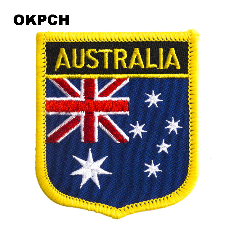 Australia Flag Shield Shape Ir - Embroidery Australia recensione e prezzo