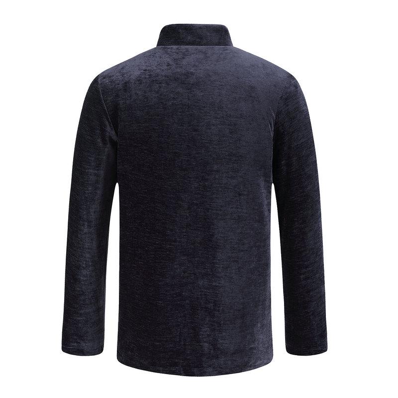 Men Velvet Fleece Lined Jacket - Embroidery Online Design recensione e prezzo