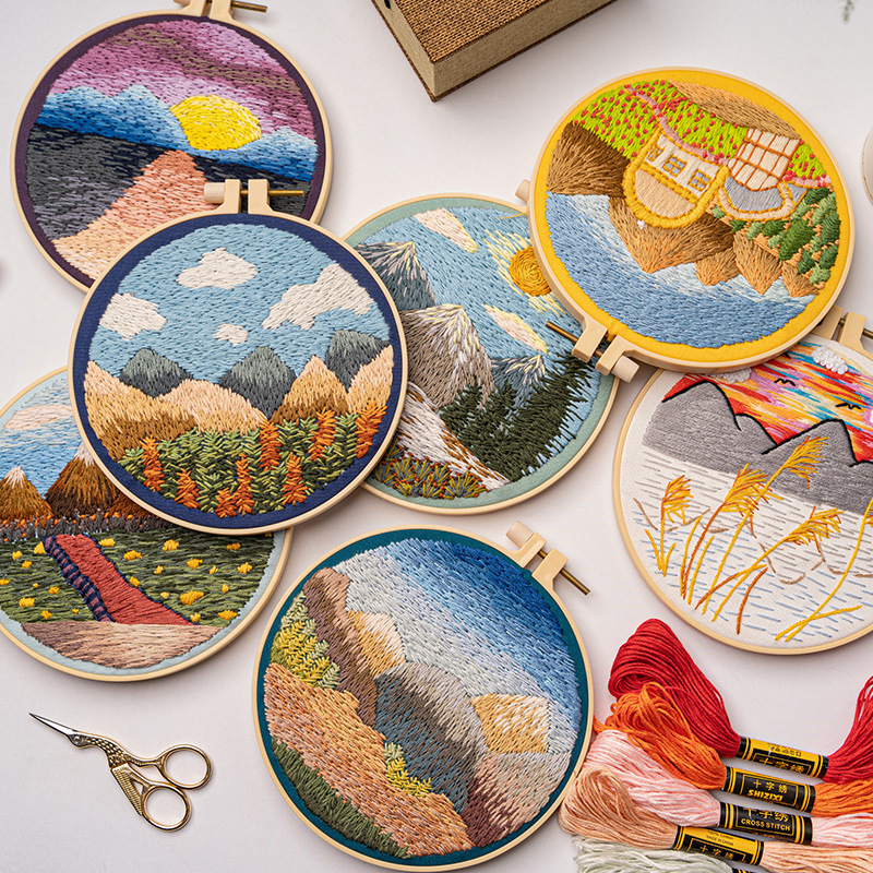 DIY Landscape Embroidery Set N - Embroidery Pashmina recensione e prezzo