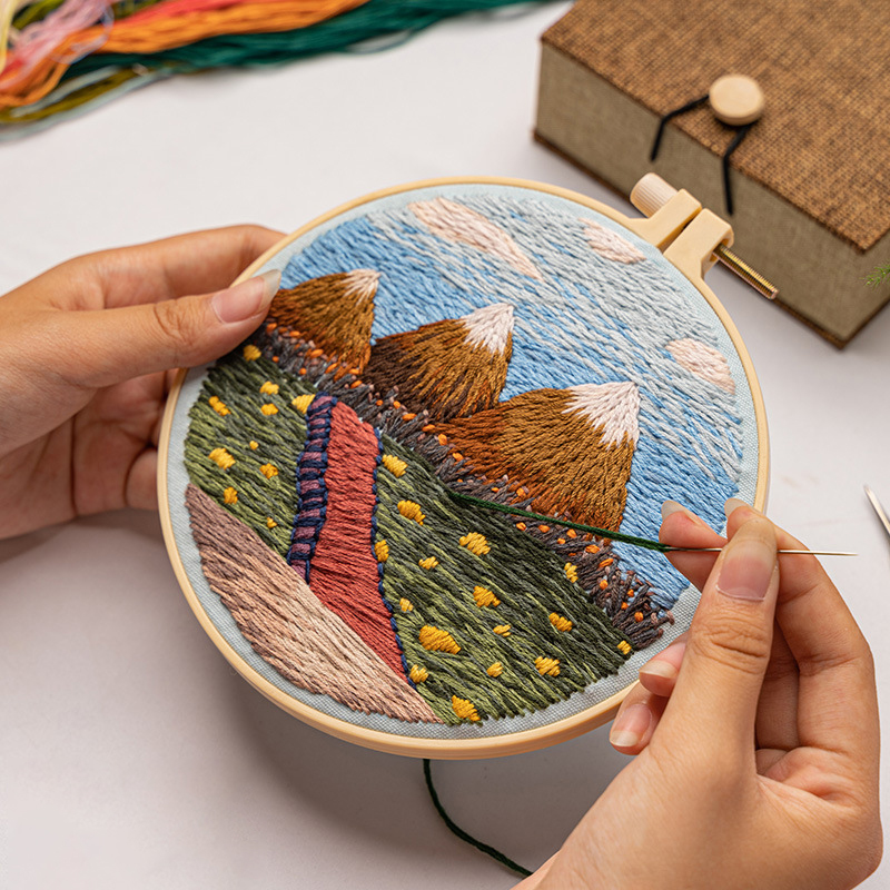 DIY Landscape Embroidery Set N - Embroidery Pashmina recensione e prezzo