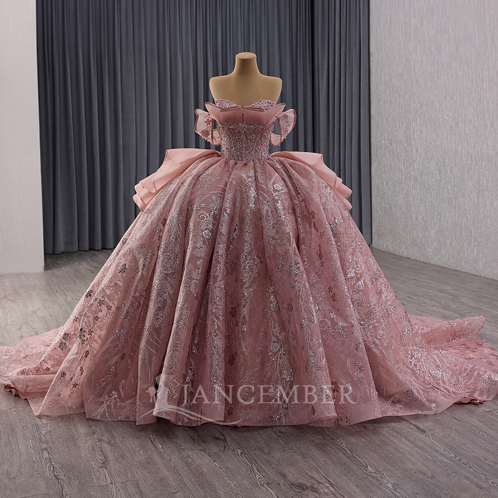 Glittering Pink Ball Gown Quin - Embroidery Organza recensione e prezzo
