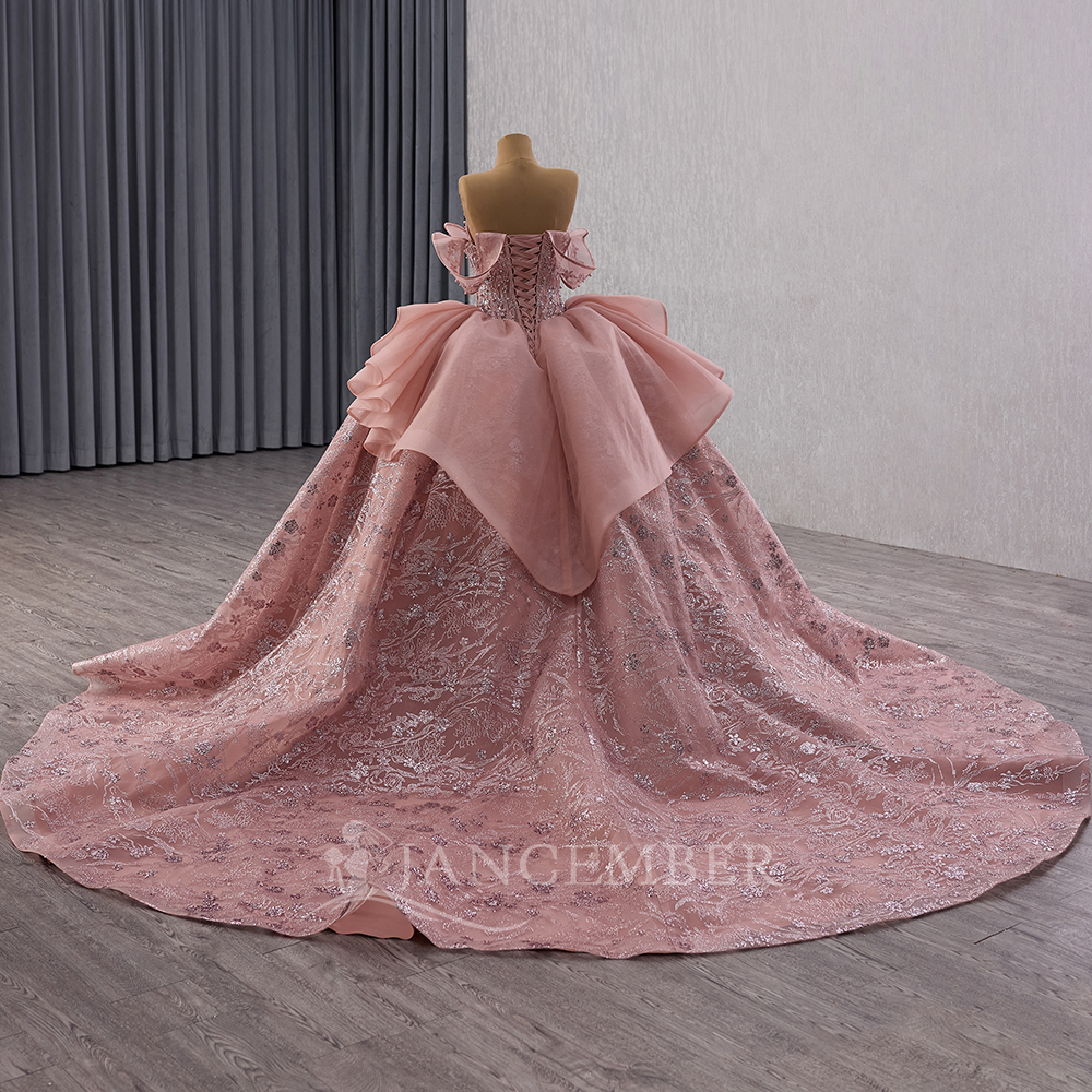 Glittering Pink Ball Gown Quin - Embroidery Organza recensione e prezzo