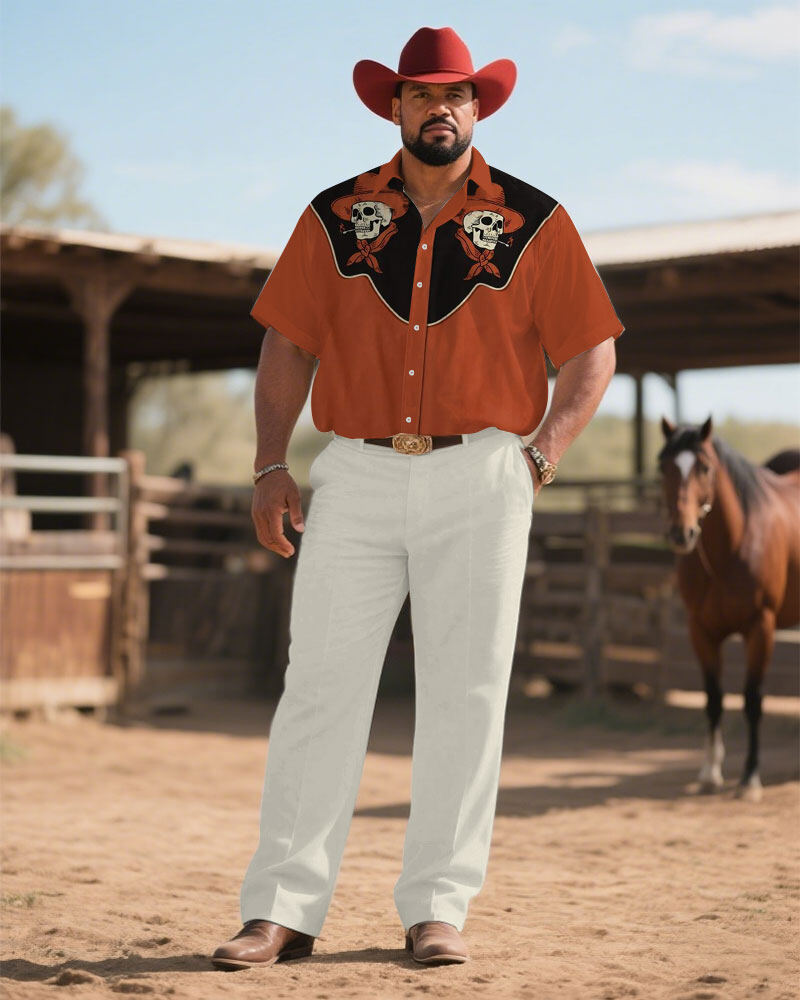 S-9XL Men's Western Cowboy Emb - Embroidery In The Piece recensione e prezzo
