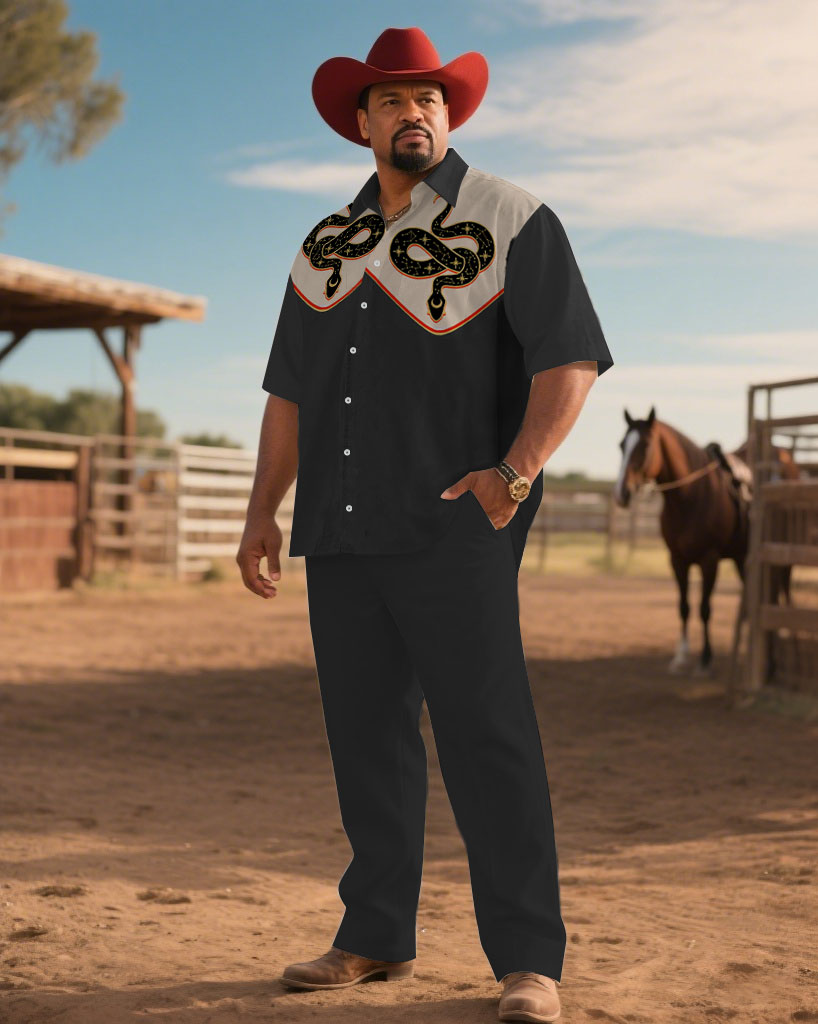 S-9XL Men's Western Cowboy Emb - Embroidery In The Piece recensione e prezzo