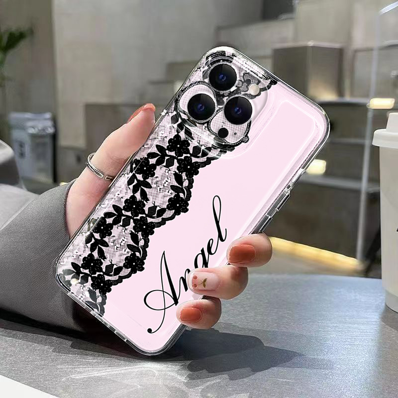 New Black White Lace Phone Cas - Embroidery White recensione e prezzo