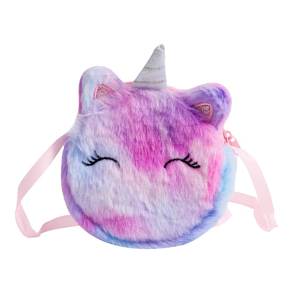 Kids Fashion Plush Shoulder Ba - Embroidery Wallet recensione e prezzo