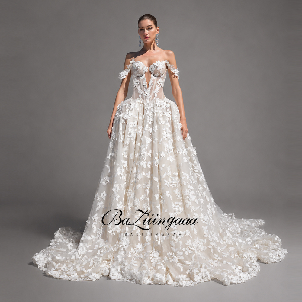 Floral Print Wedding Dresses L - Embroidery Online Design recensione e prezzo