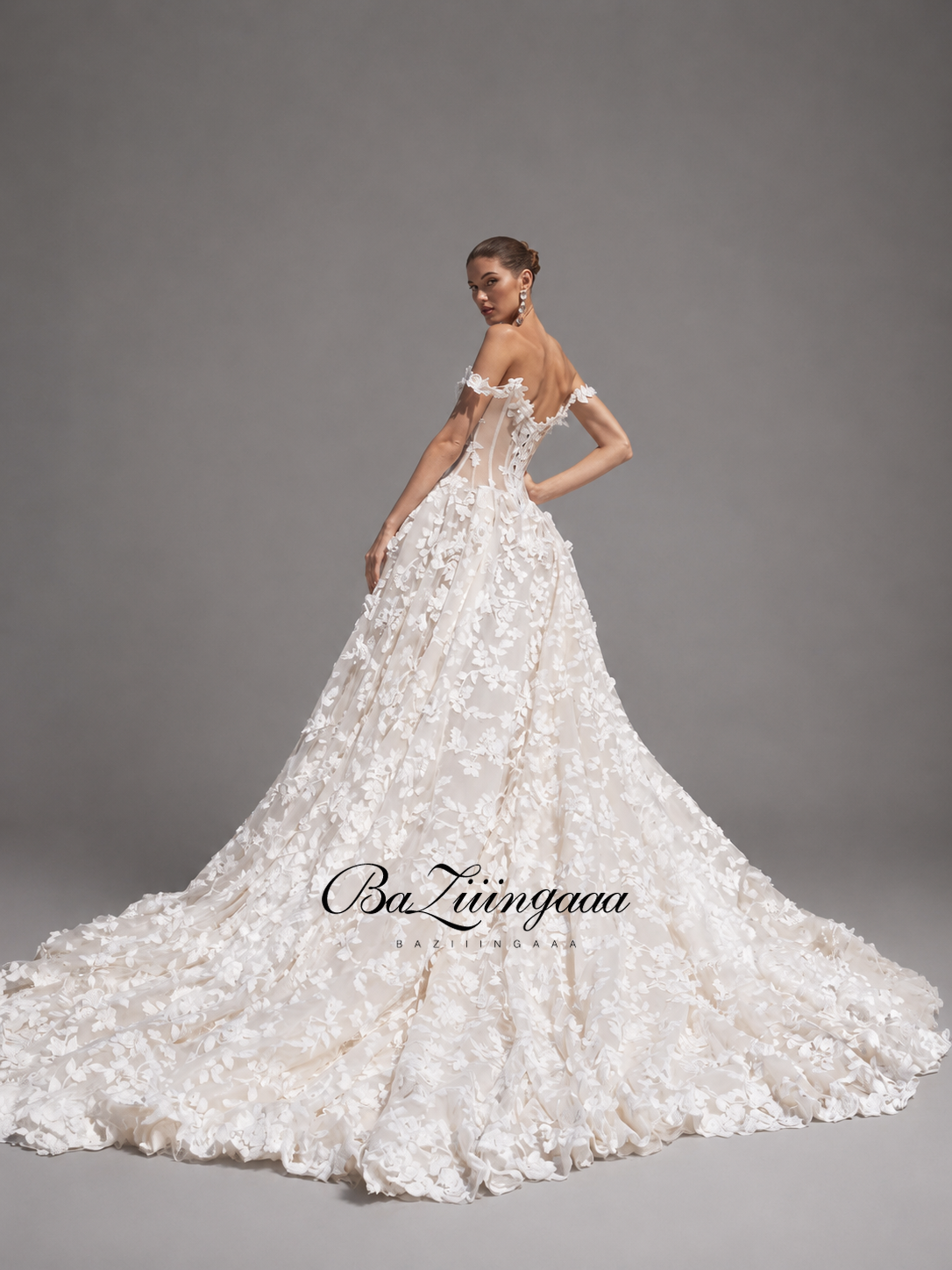 Floral Print Wedding Dresses L - Embroidery Online Design recensione e prezzo