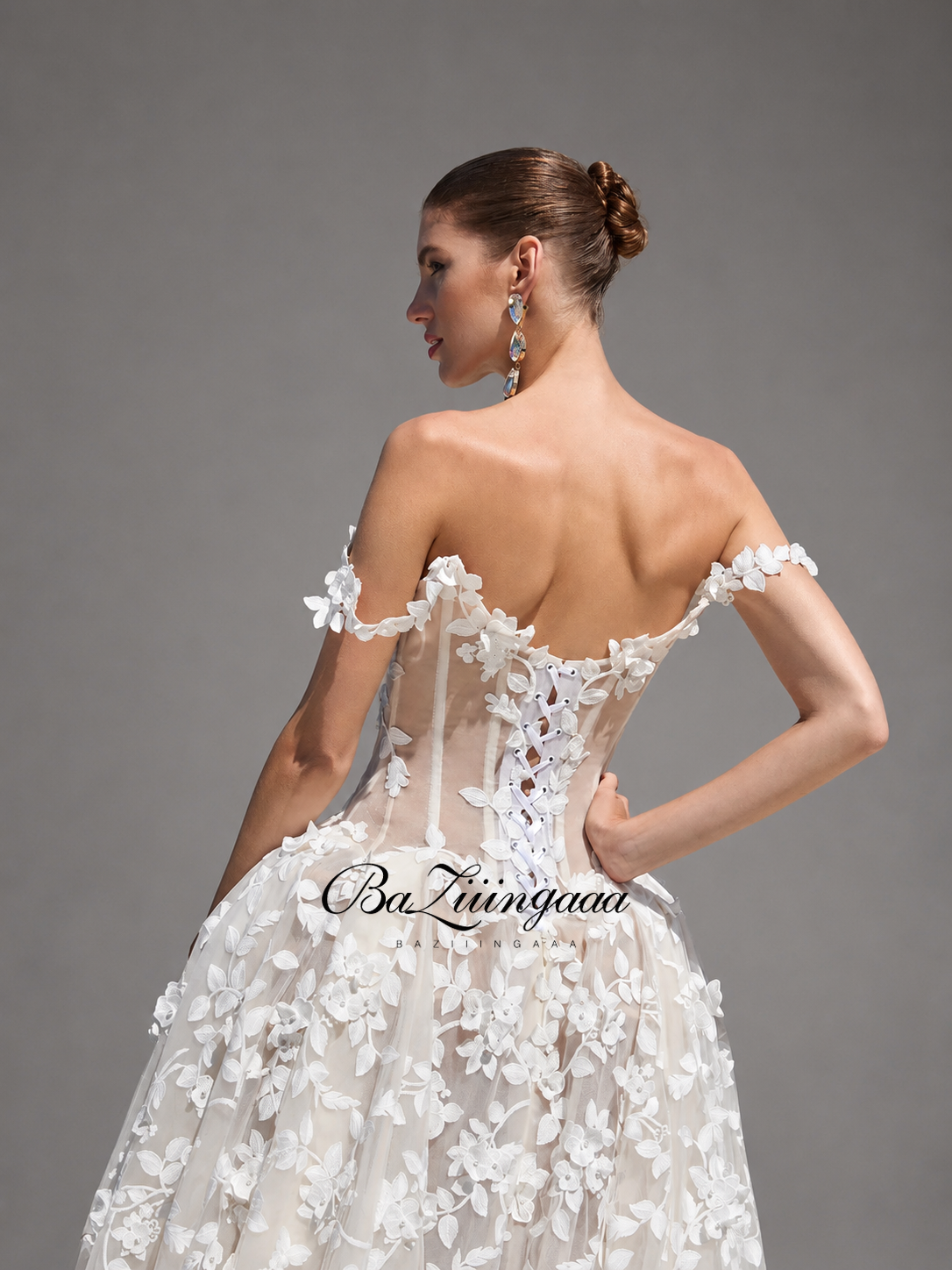 Floral Print Wedding Dresses L - Embroidery Online Design recensione e prezzo