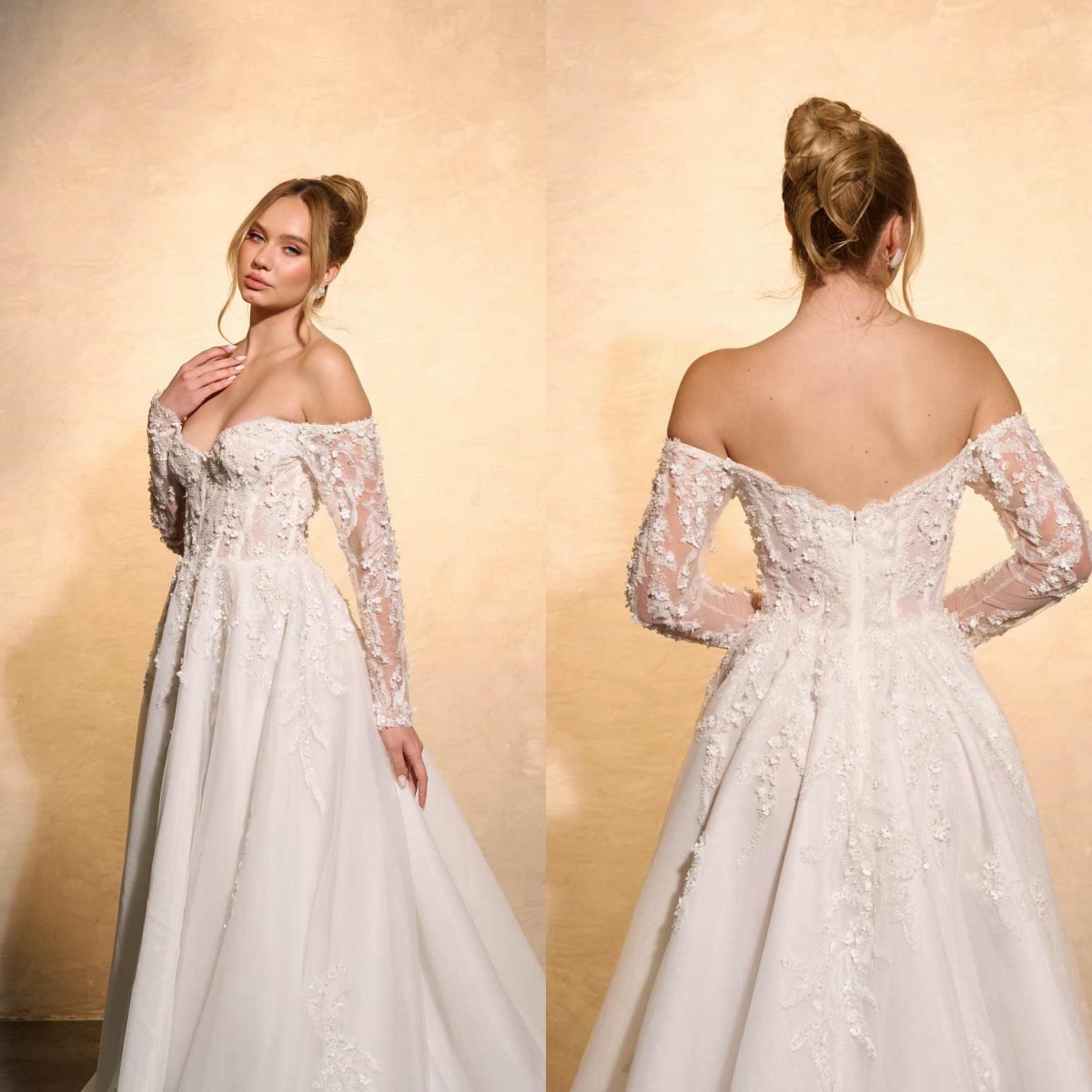 Elegant Wedding Dress A-Line L - Embroidery Online Design recensione e prezzo