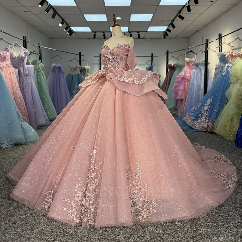 Pink Princess Ball Gown Quince - Embroidery Organza recensione e prezzo