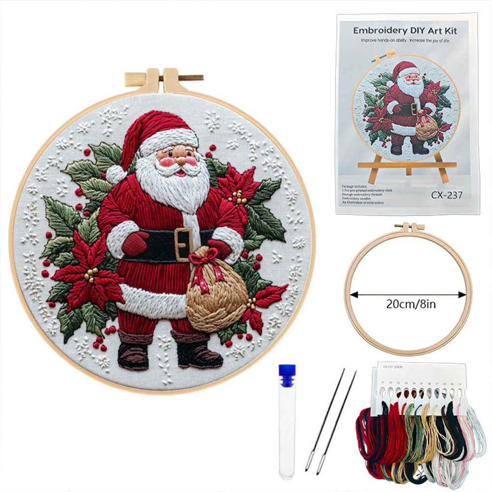 1 Set Christmas Embroidery Kit - Embroidery Xmas Kits recensione e prezzo