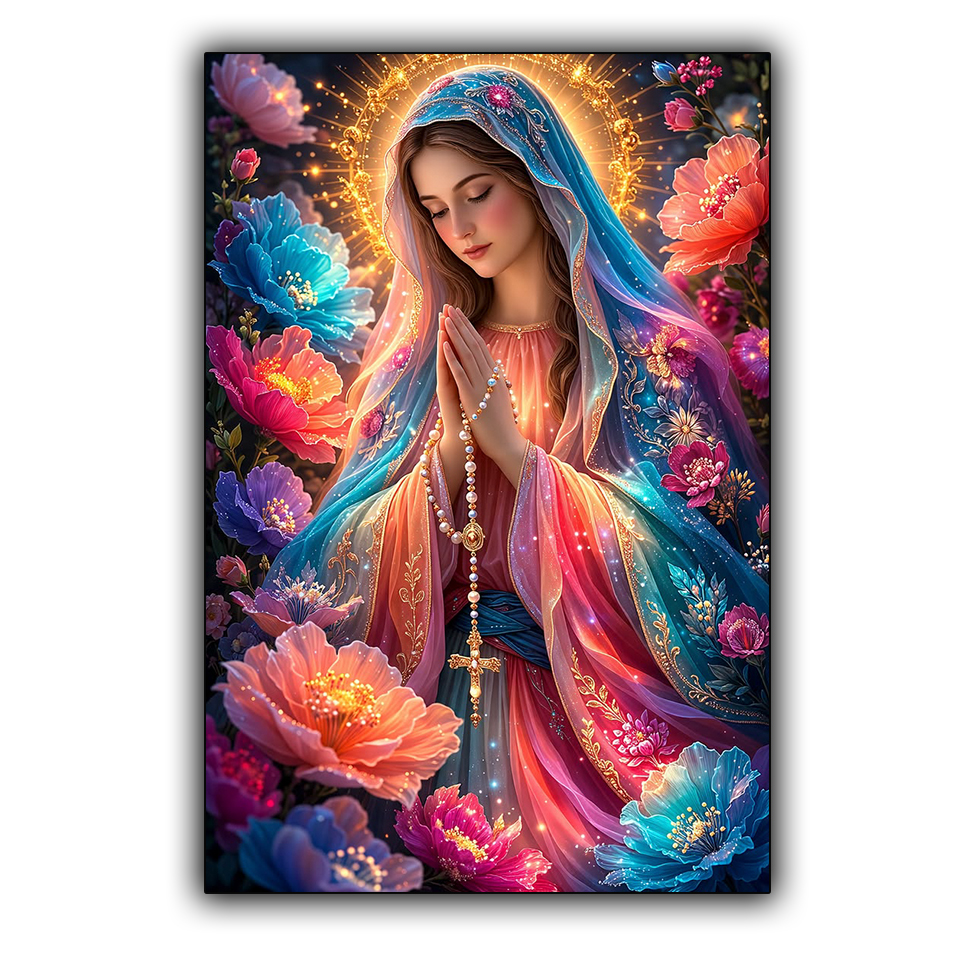 Virgin Mary Mother of Jesus Di - Embroidery Jesus recensione e prezzo