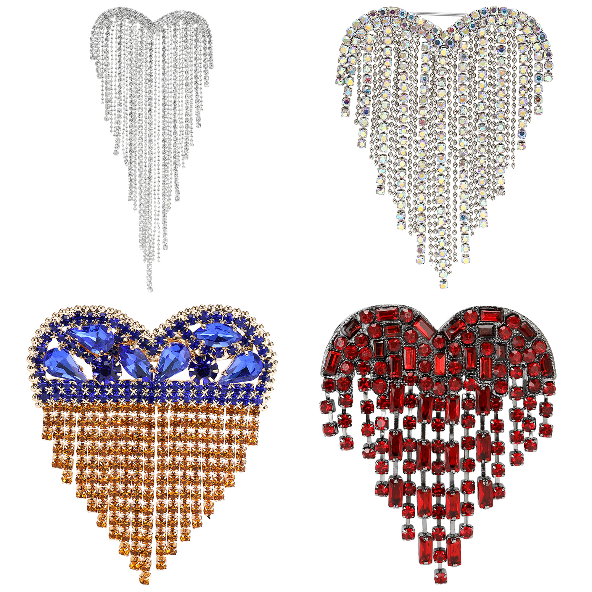 Stylish Rhinestone Love Brooch - Embroidery Wallet recensione e prezzo