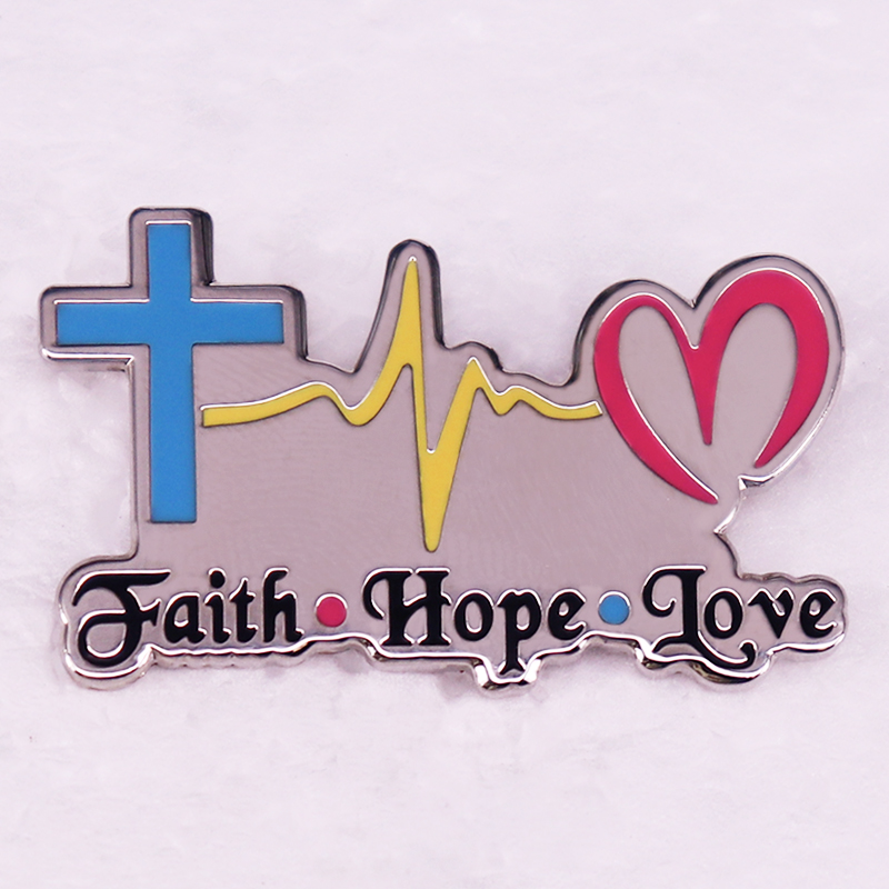 Faith Hope Love Badge Religiou - Embroidery Jesus recensione e prezzo