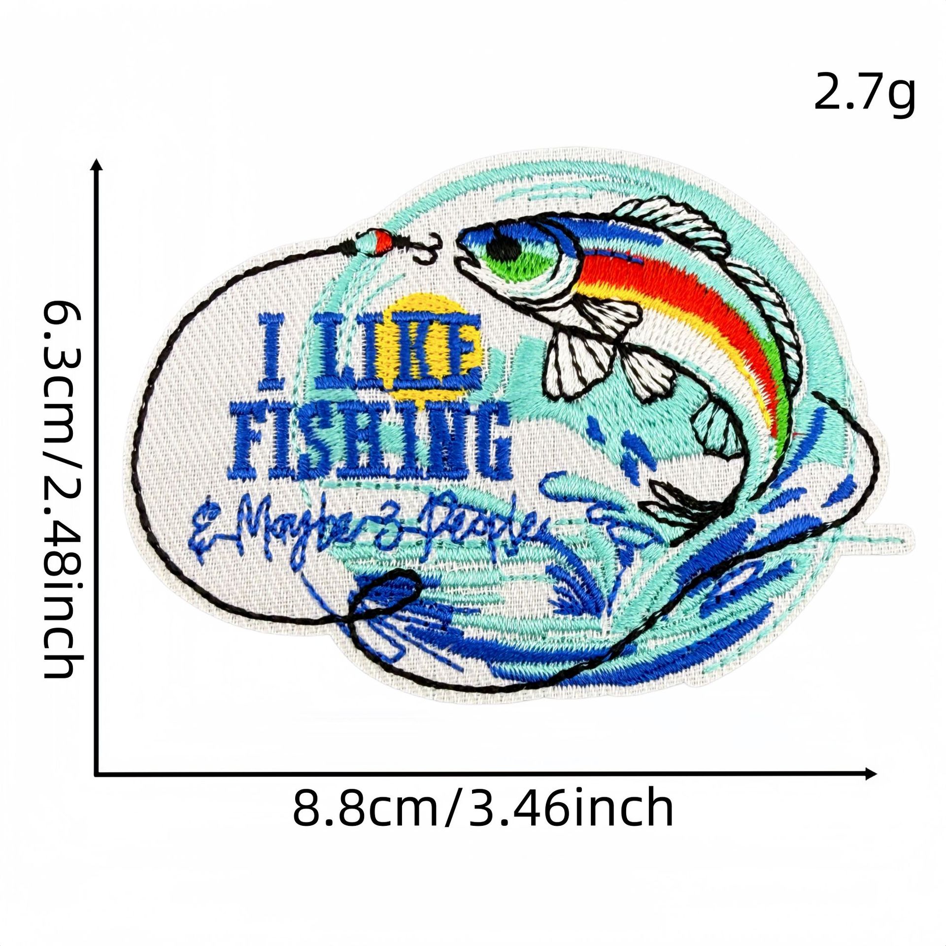 Three-Piece Set of I Like Fish - Embroidery Online Design recensione e prezzo