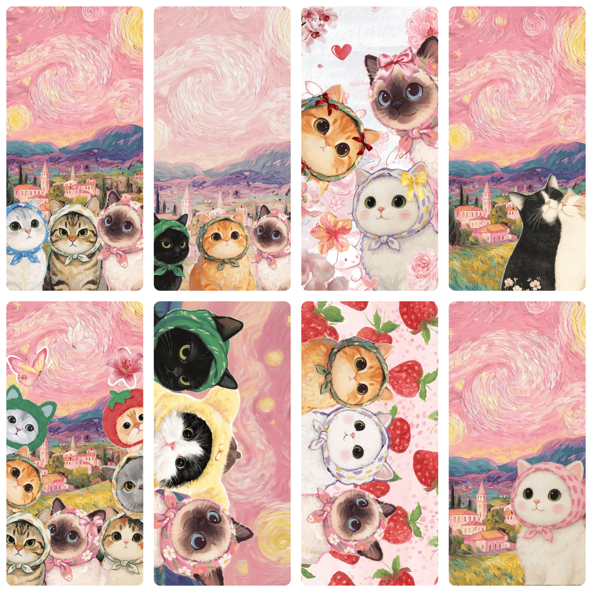 Cats with Bandanas in Pink Sta - Embroidery Translate recensione e prezzo