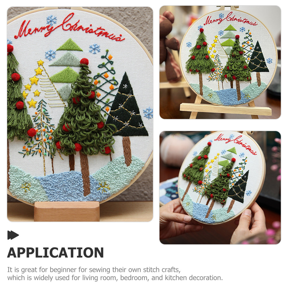 Christmas Embroidery Kit 20cm  - Embroidery Xmas Kits recensione e prezzo