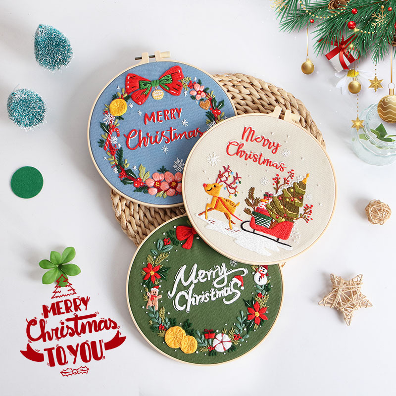 Merry Christmas DIY Embroidery - Embroidery Xmas Kits recensione e prezzo