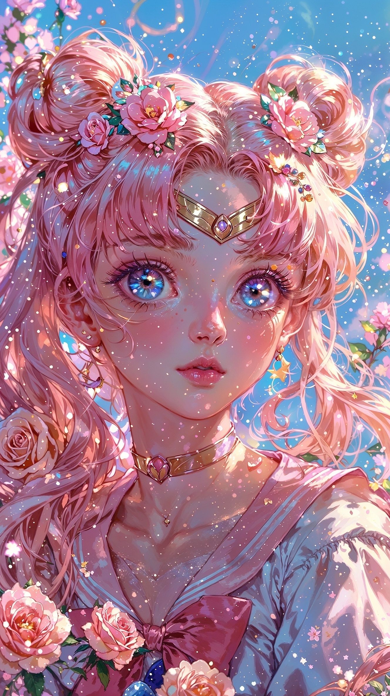 Kawaii Sailor Moon Oil Paintin - Embroidery Translate recensione e prezzo