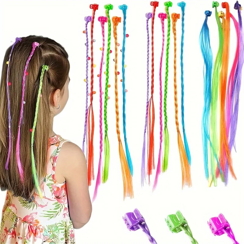 18Pcs Colorful Hair Extensions - Embroidery Ribbon recensione e prezzo