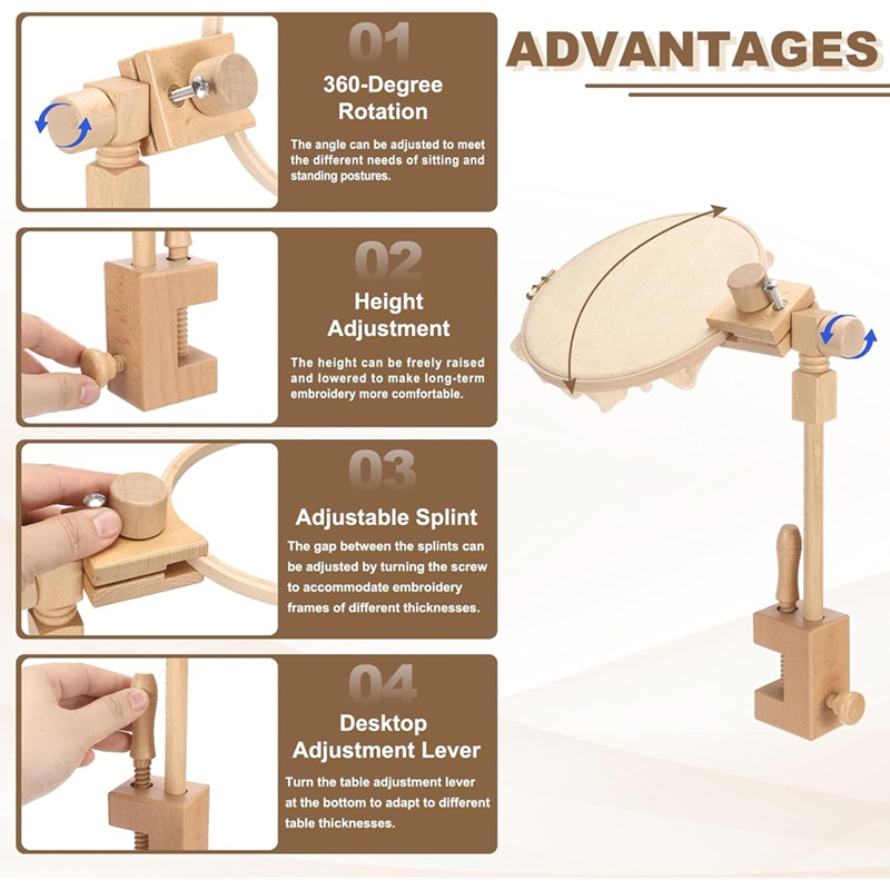 NEW_Embroidery Hoop Stand, Adj - Embroidery Hoop Stand recensione e prezzo