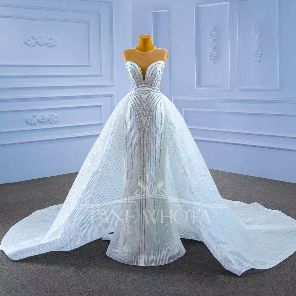 Sexy Mermaid Fit Wedding Dress - Embroidery Organza recensione e prezzo
