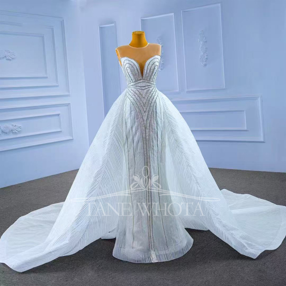Sexy Mermaid Fit Wedding Dress - Embroidery Organza recensione e prezzo