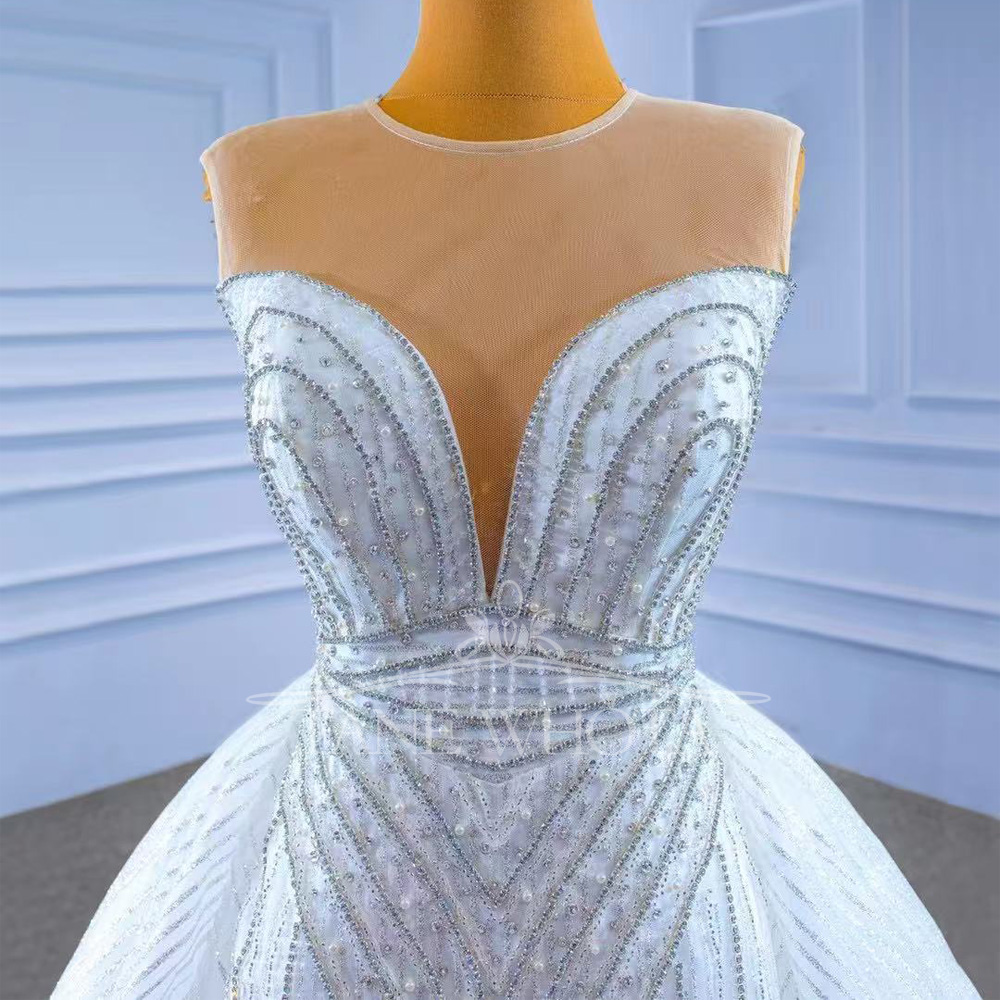 Sexy Mermaid Fit Wedding Dress - Embroidery Organza recensione e prezzo